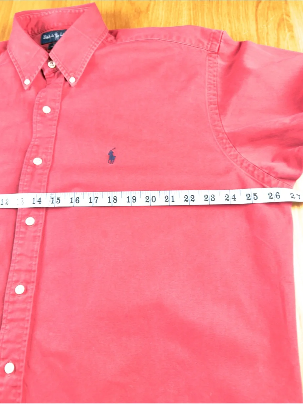 Ralph Lauren Blake 100% Cotton Long Sleeve Button Down - Pink/Rosewood - Men's L